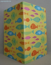 Geschenkpapier Bunte Fische auf Gelb