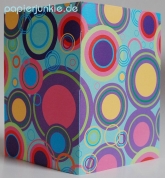 Geschenkpapier Hello Seventies, blau