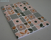 Geschenkpapier Florale Elemente, rosa/braun