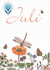 Postkarte Monatskarte Sommerwiese