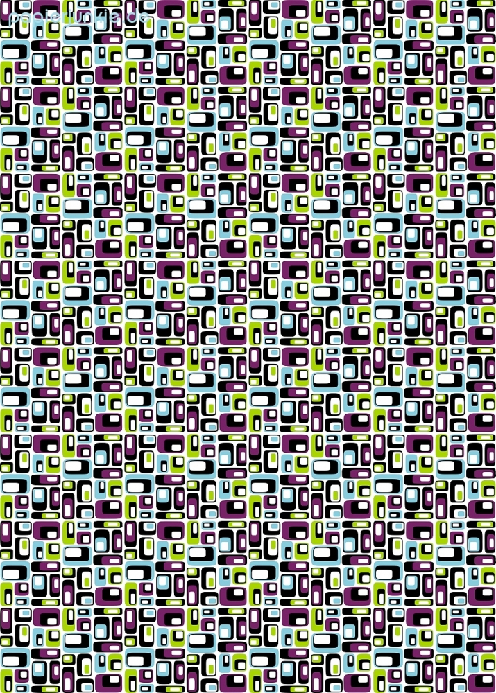 Geschenkpapier Mosaik, Mediterran