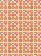Geschenkpapier Musik-Spots auf Gelb