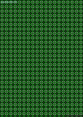 Geschenkpapier Retro Klee, schwarz/grün (5 Bogen)