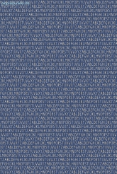 Geschenkpapier Buchstaben auf Blau