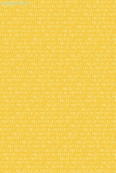 Geschenkpapier Buchstaben, gelb/wei