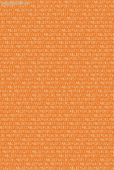 Geschenkpapier Buchstaben, orange/wei