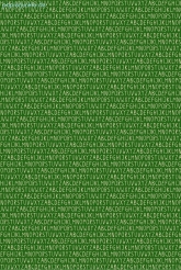 Geschenkpapier Buchstaben auf Grn