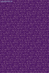 Geschenkpapier Buchstaben auf Lila