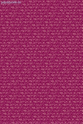 Geschenkpapier Buchstaben auf Pink