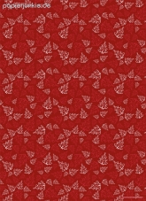Geschenkpapier Mosaik, Weihnachtsbaum Rot