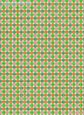 Geschenkpapier Karos + Linien schmal, grn/orange