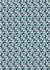 Geschenkpapier Mosaik, blau