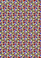 Geschenkpapier Mosaik, Bauhaus